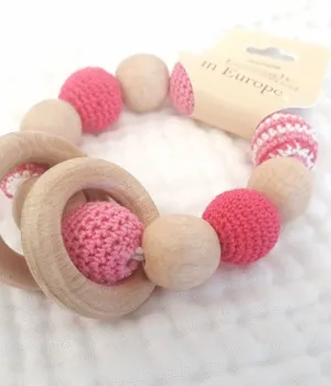 Pink Teething Bracelet