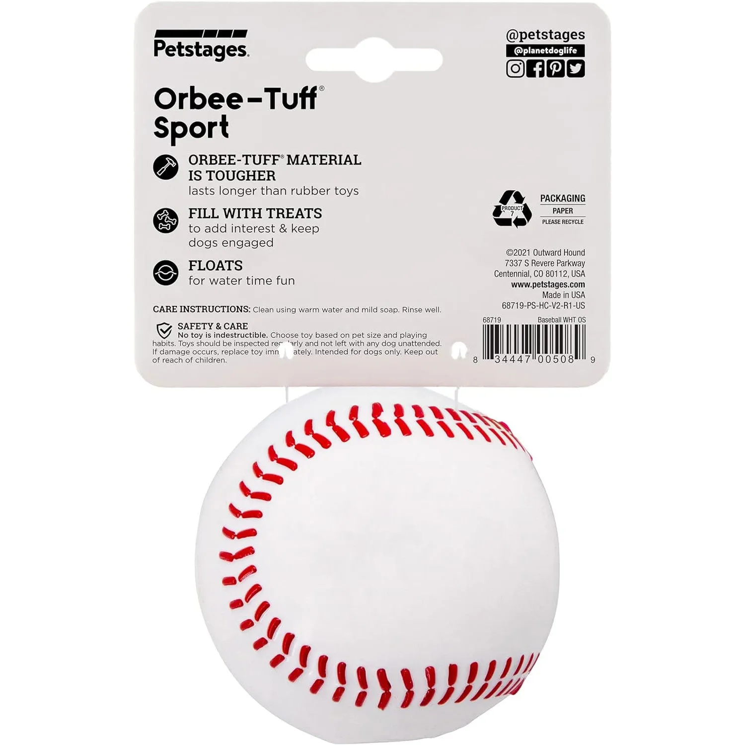 Planet Dog Orbee Tuff Baseball