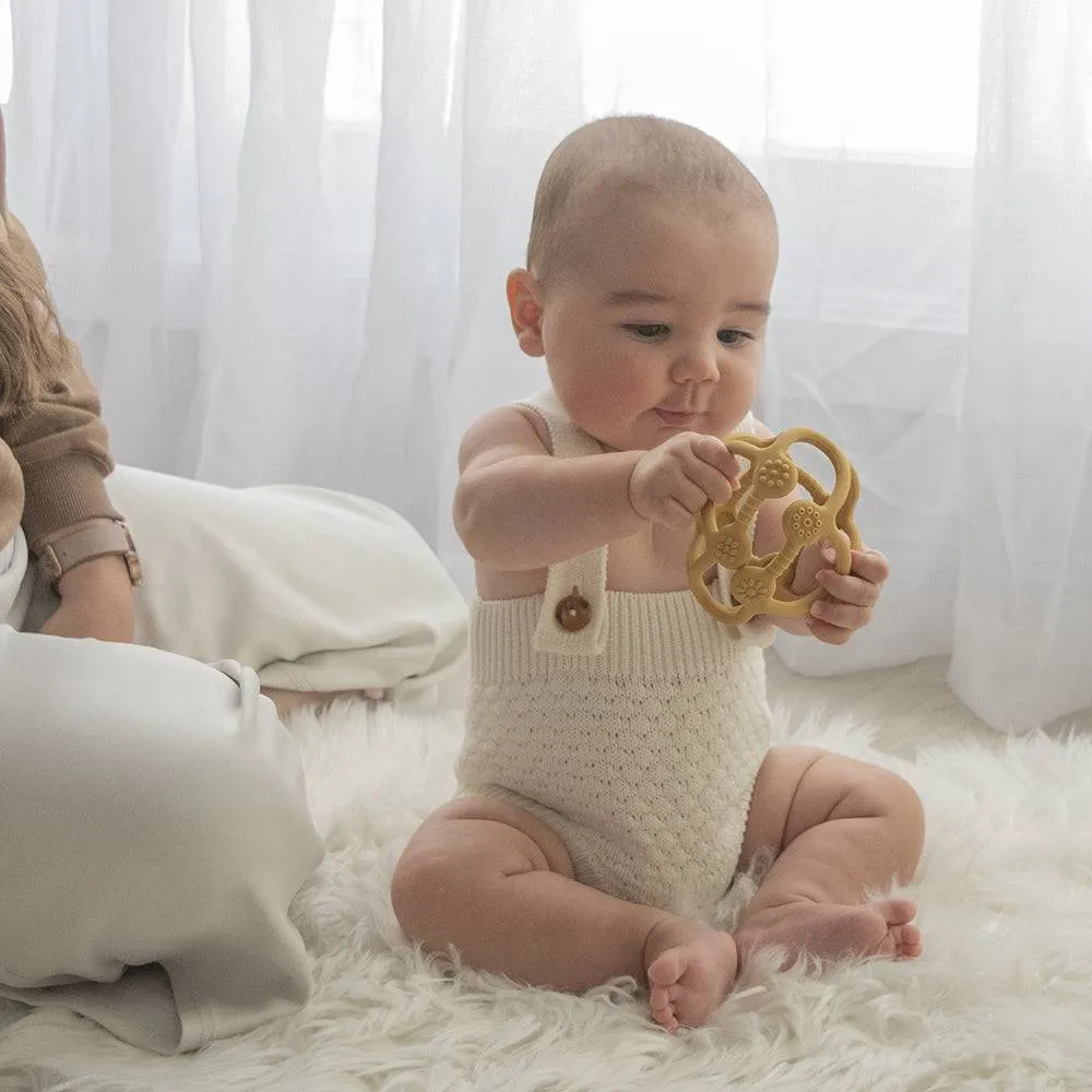 Playground by Living Textiles | Silicone Teething Ball - Sunshine