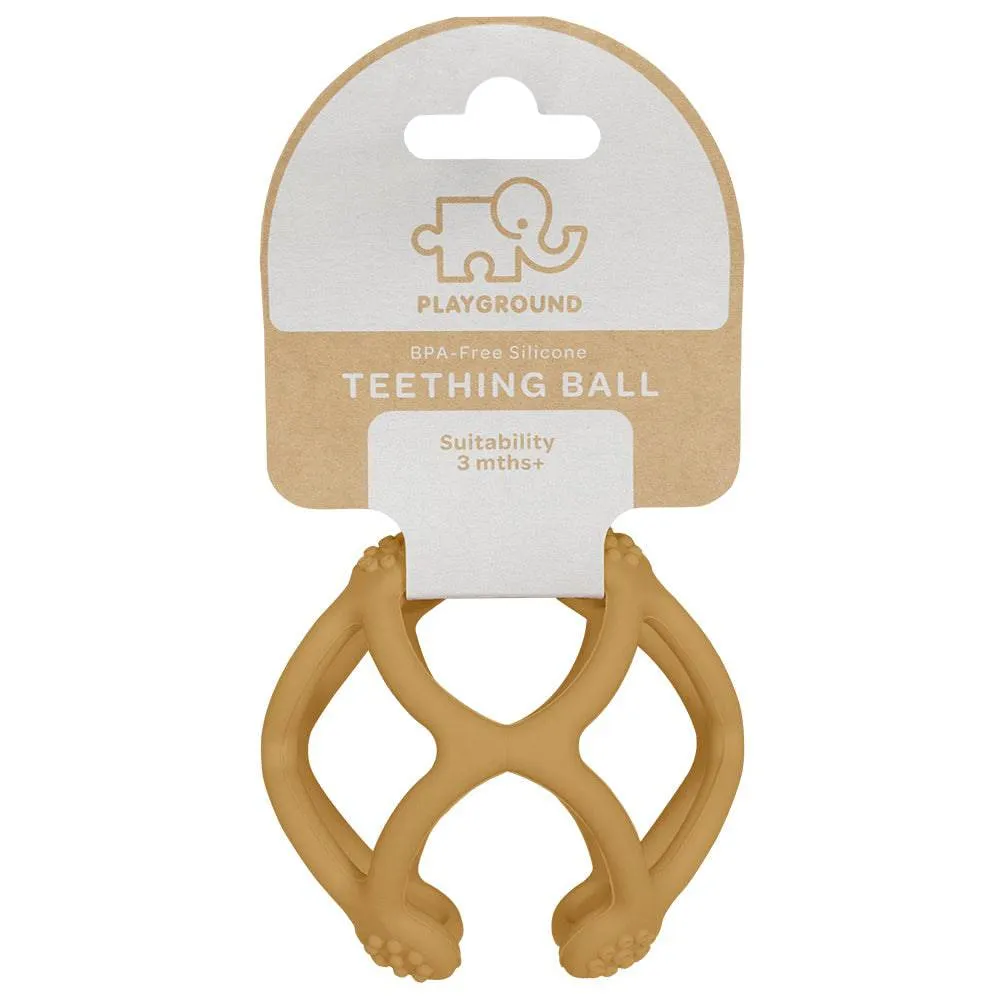 Playground by Living Textiles | Silicone Teething Ball - Sunshine