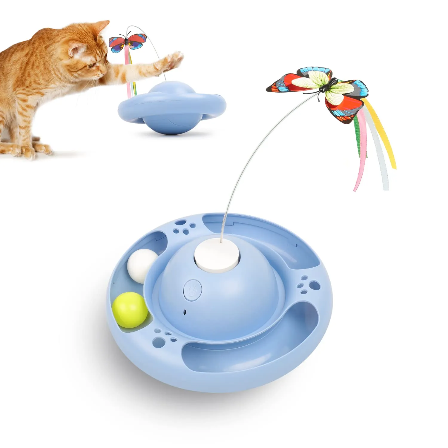 Potaroma Cat Toys Tumbler Smart Interactive Electronic Kitten Toy