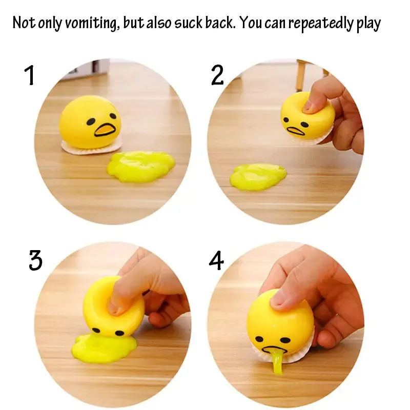 Puking Egg Yolk Stress Ball