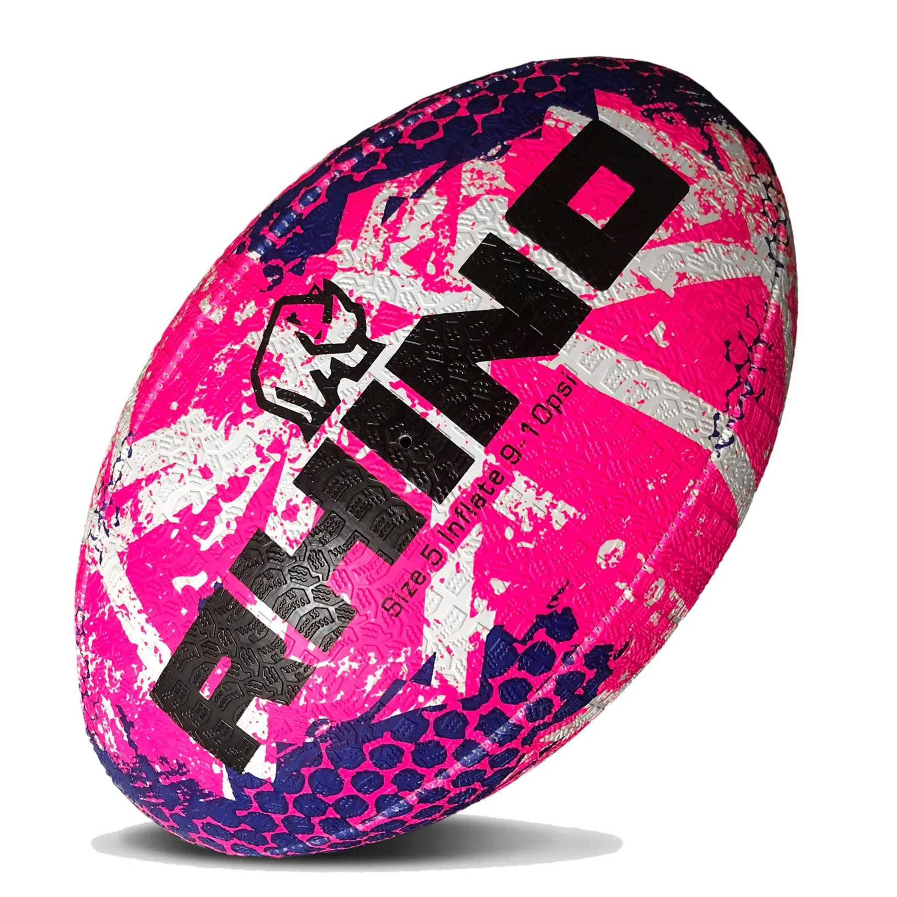 Rhino Recycled Graffiti Training Rugby Ball