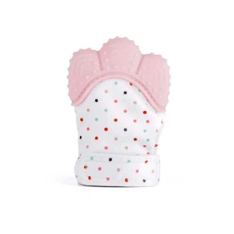 Teething Mitten Glove Rose Quartz