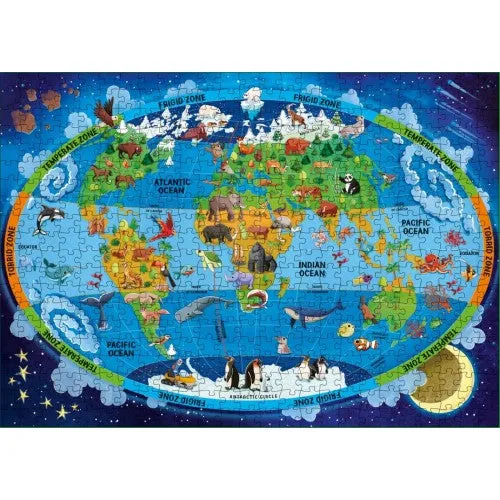 The Ultimate Atlas and Puzzle Set - Earth, 500 pcs