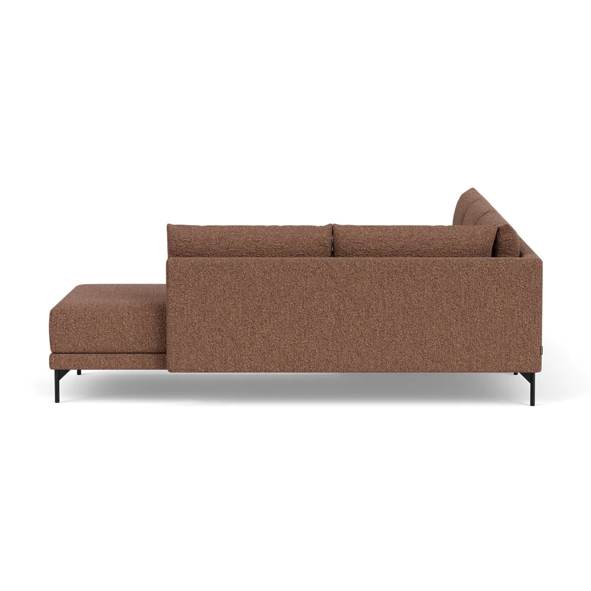 Vivica Boucle Right Sofa Bed (Rust)