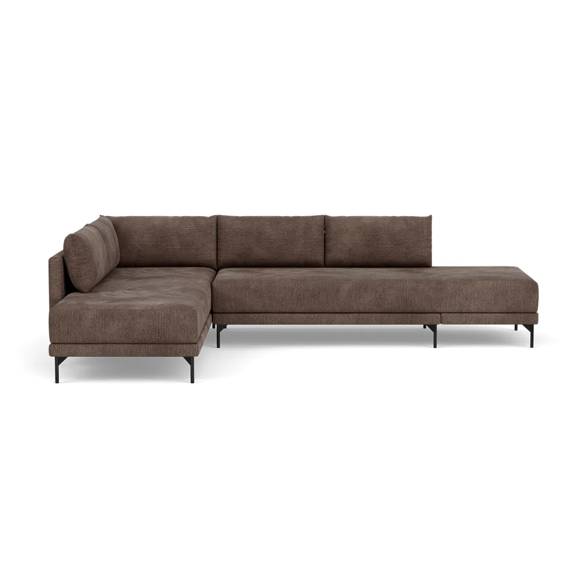 Vivica Fabric Left Sofa Bed (Cacao)