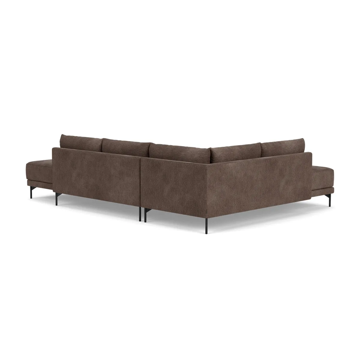 Vivica Fabric Left Sofa Bed (Cacao)