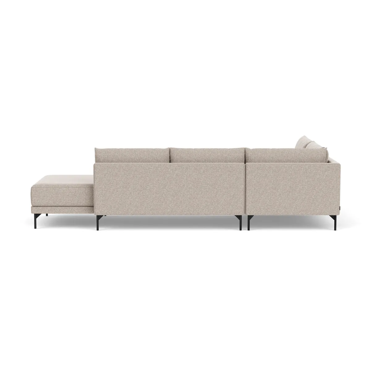 Vivica Fabric Left Sofa Bed (Stone)