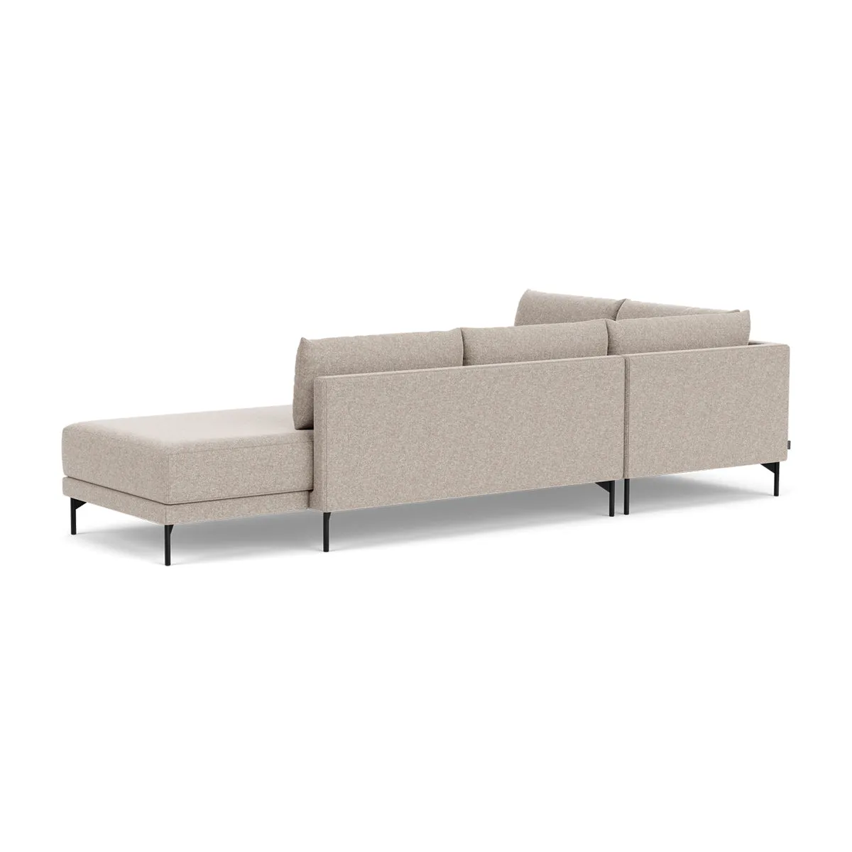 Vivica Fabric Left Sofa Bed (Stone)