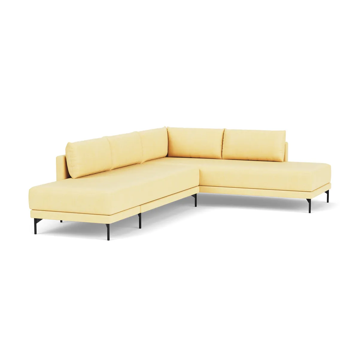 Vivica Fabric Right Sofa Bed (Sun)