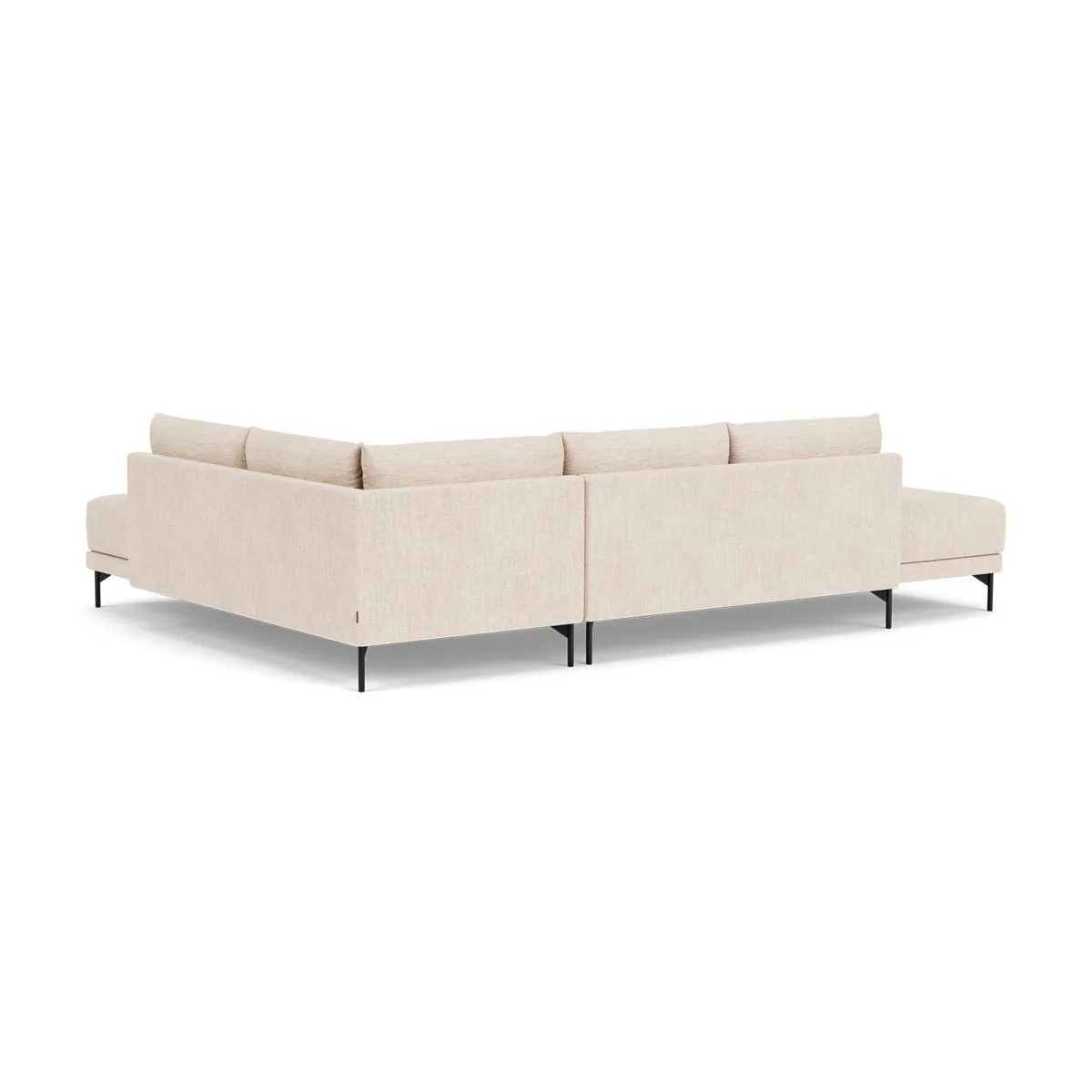 Vivica Fabric Right Sofa Bed (Vega Cream)