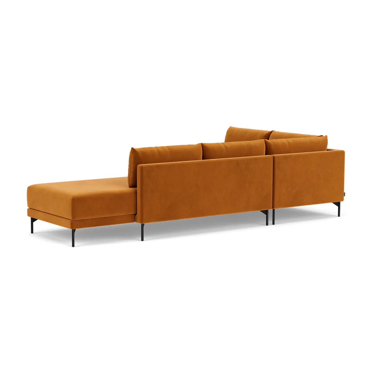 Vivica Velvet Left Sofa Bed (Matt Amber)