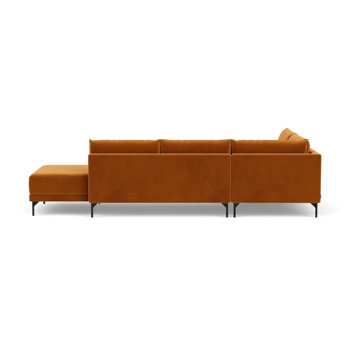 Vivica Velvet Left Sofa Bed (Matt Amber)