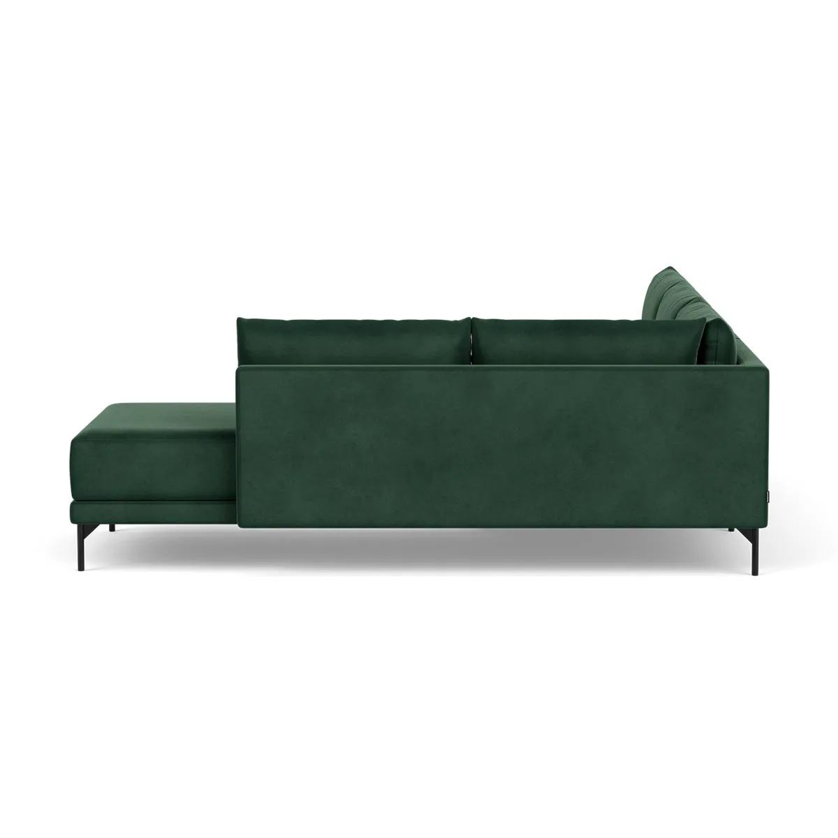 Vivica Velvet Right Sofa Bed (Lux Dark Green)