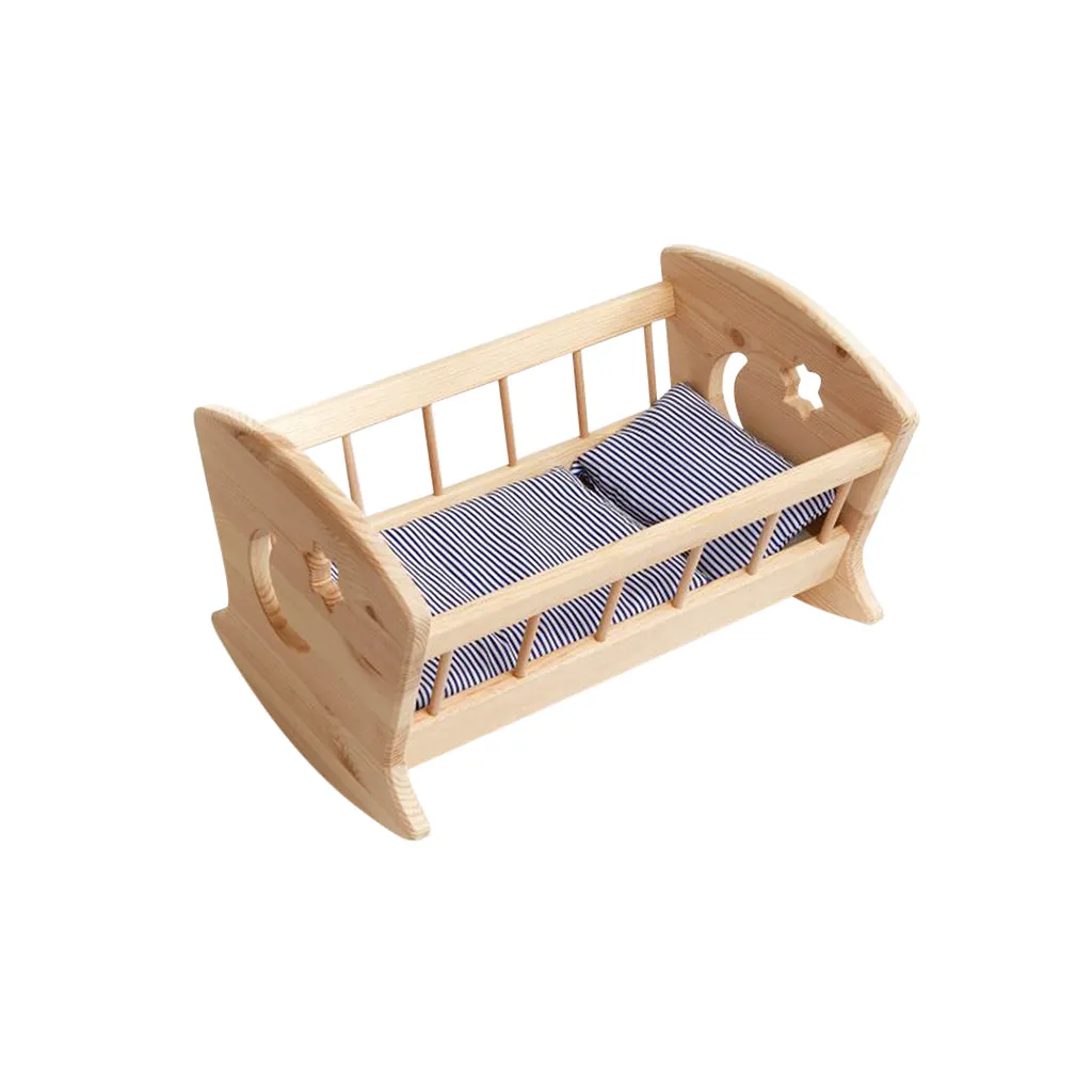 Wooden Doll Cradle