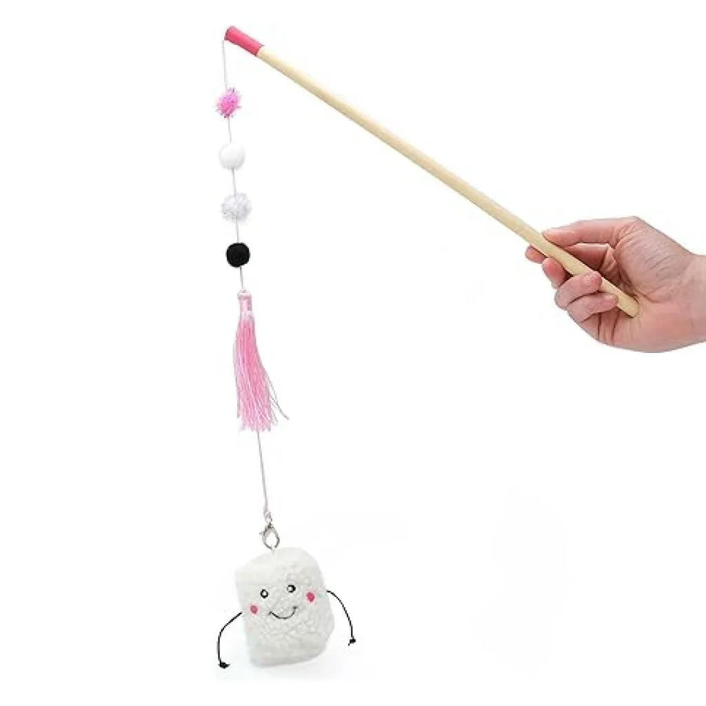 ZippyClaws Marshmallow ZippyStick Interactive Cat Toy Wand