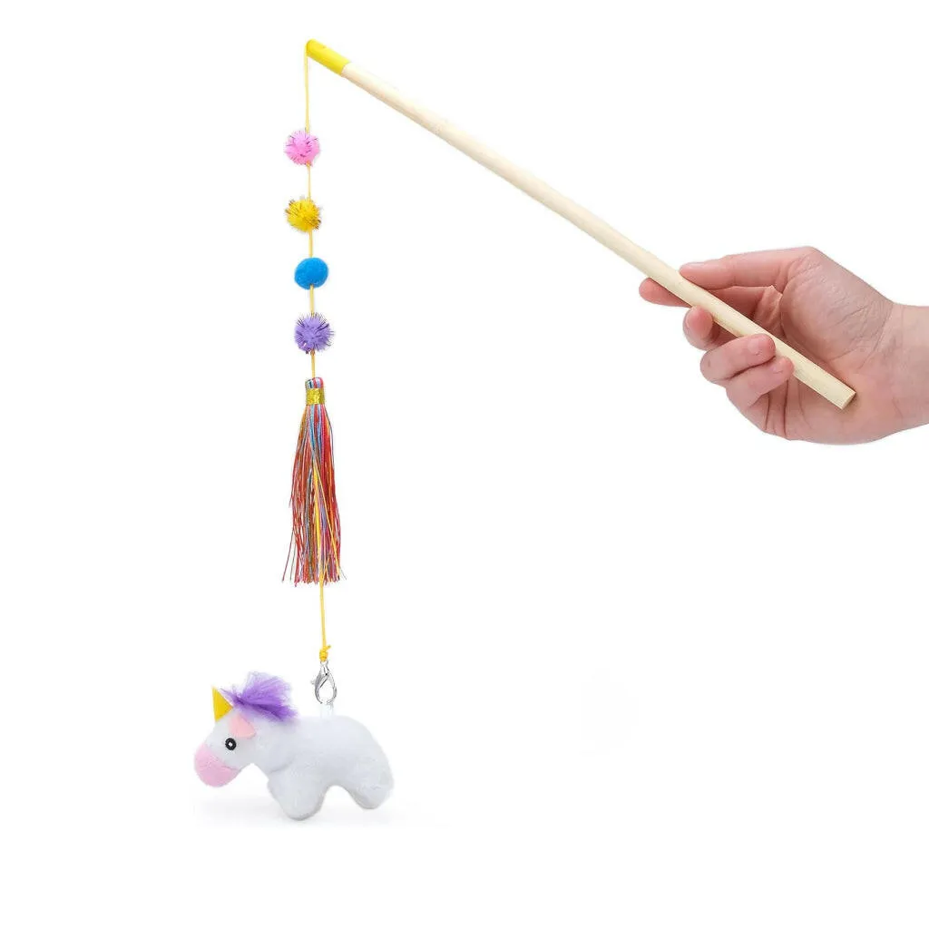 ZippyClaws Unicorn ZippyStick Interactive Cat Toy Wand